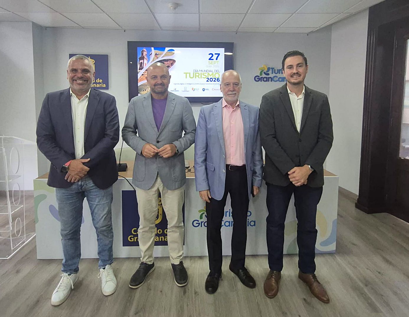 César Déniz Socas, presidente de FENORTE participó en la presentación de la edición de este año del Día Mundial del Turismo